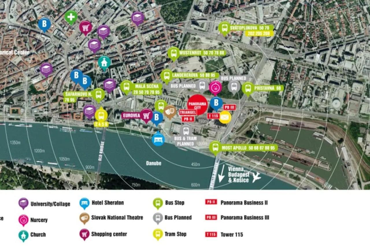 Panorama City Apartment With Free Parking Bratislava Luaran gambar